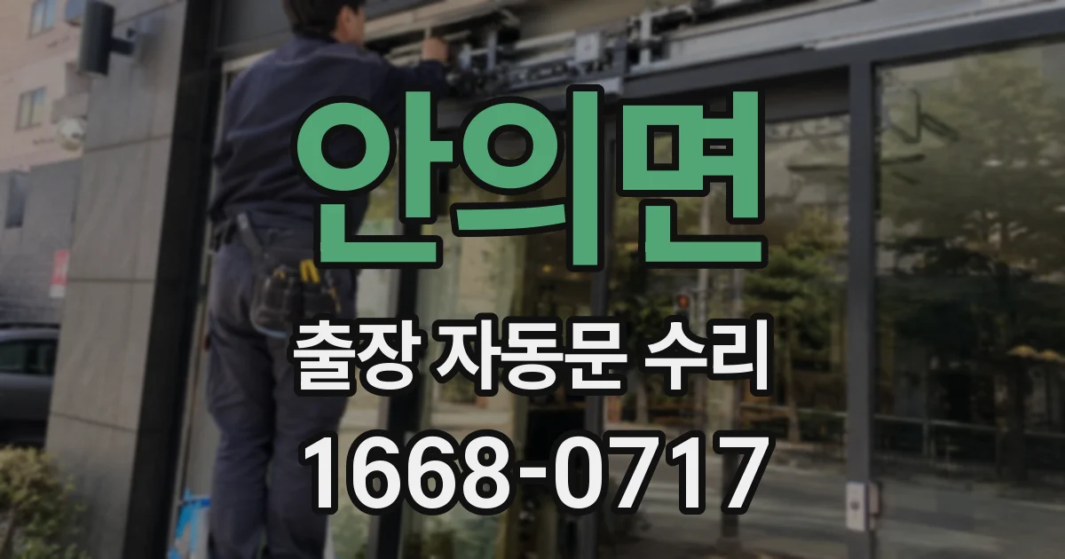 안의면 출장 자동문 수리