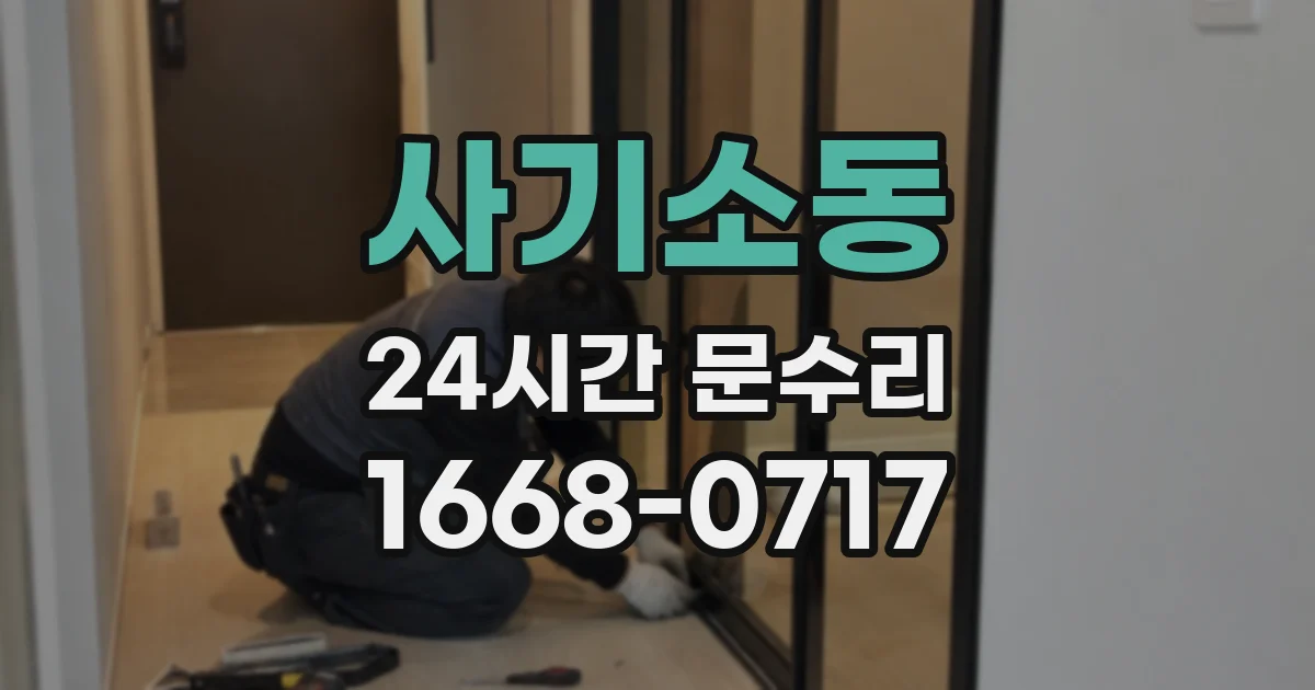 사기소동 24시간 문수리
