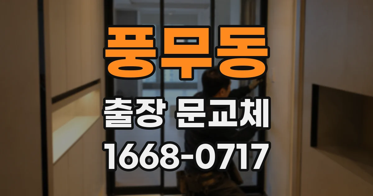 풍무동 출장 문교체
