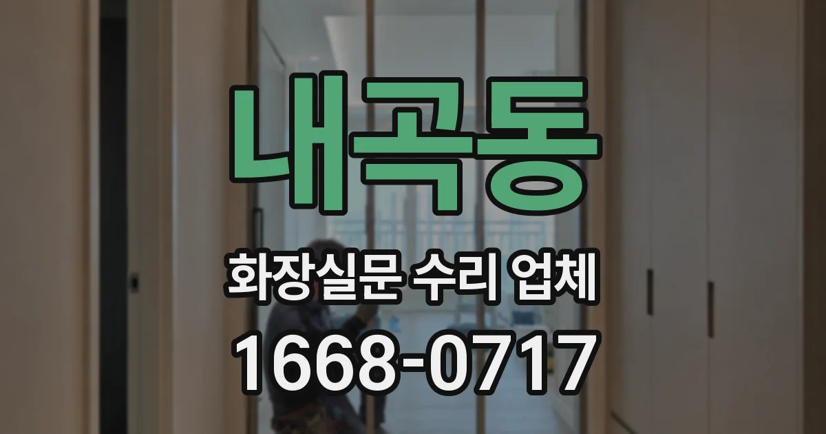 내곡동 화장실문 수리 업체