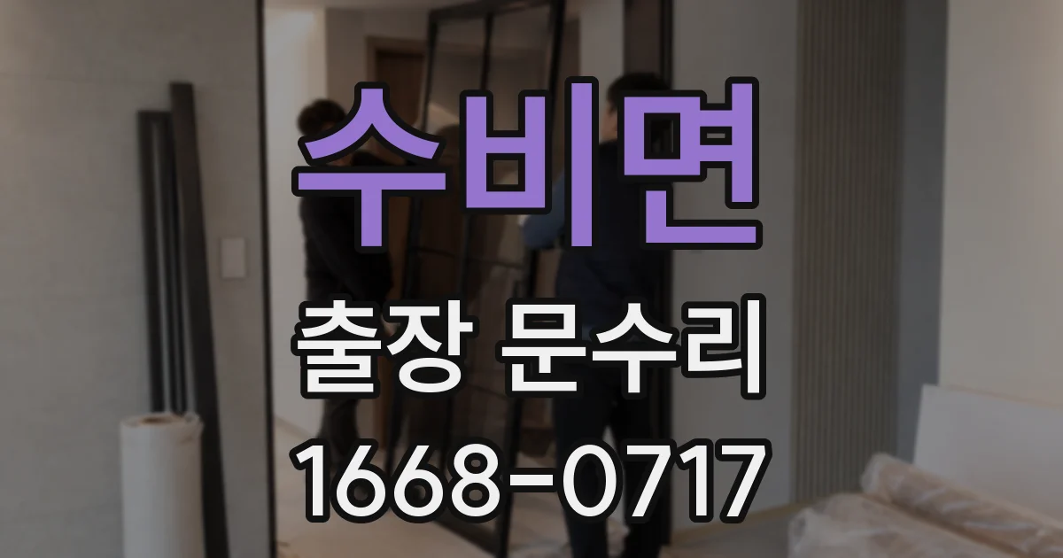 수비면 출장 문수리