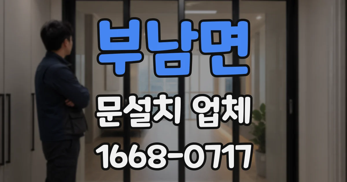 부남면 문설치 업체