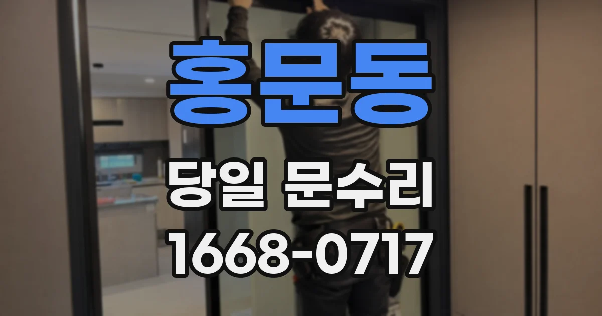 홍문동 당일 문수리