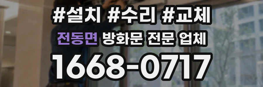 전동면 방화문 전문 업체