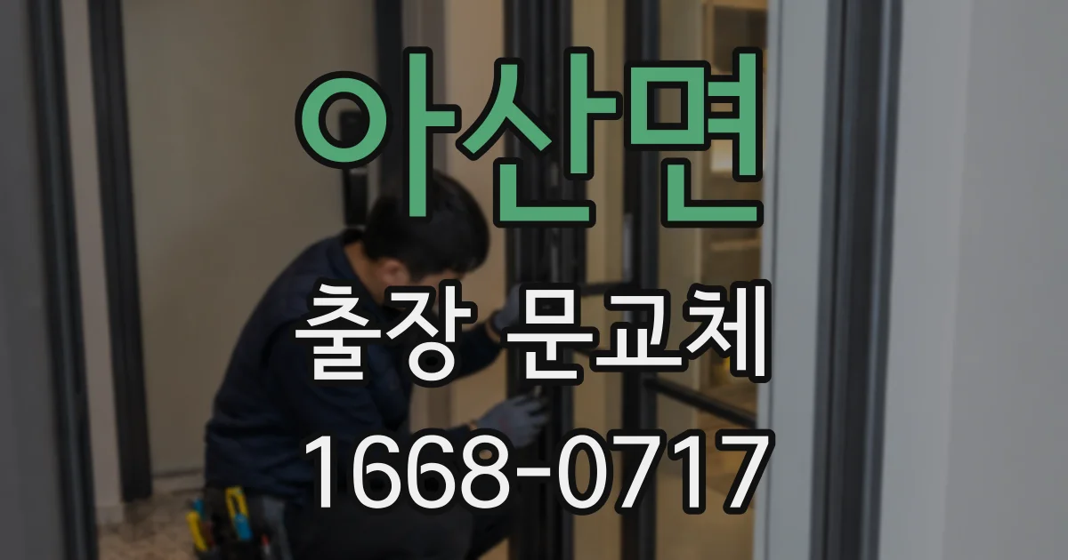 아산면 출장 문교체