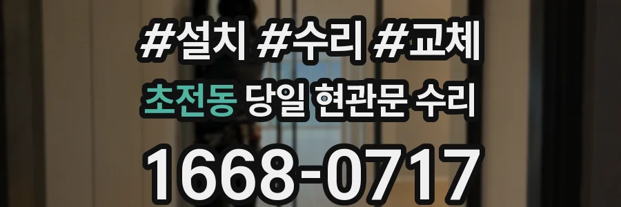 초전동 당일 현관문 수리