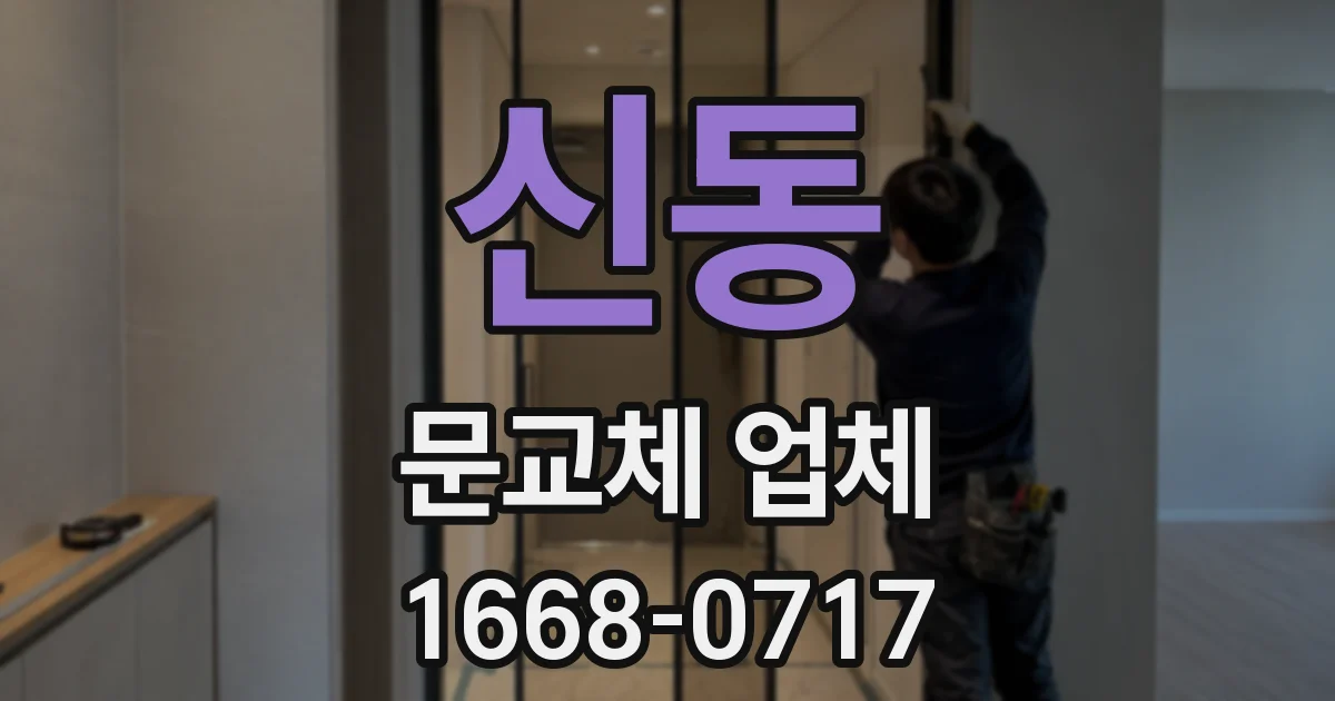 신동 문교체 업체
