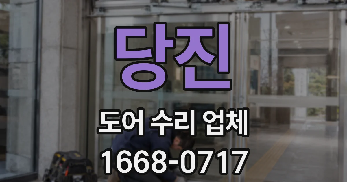 당진 도어 수리 업체