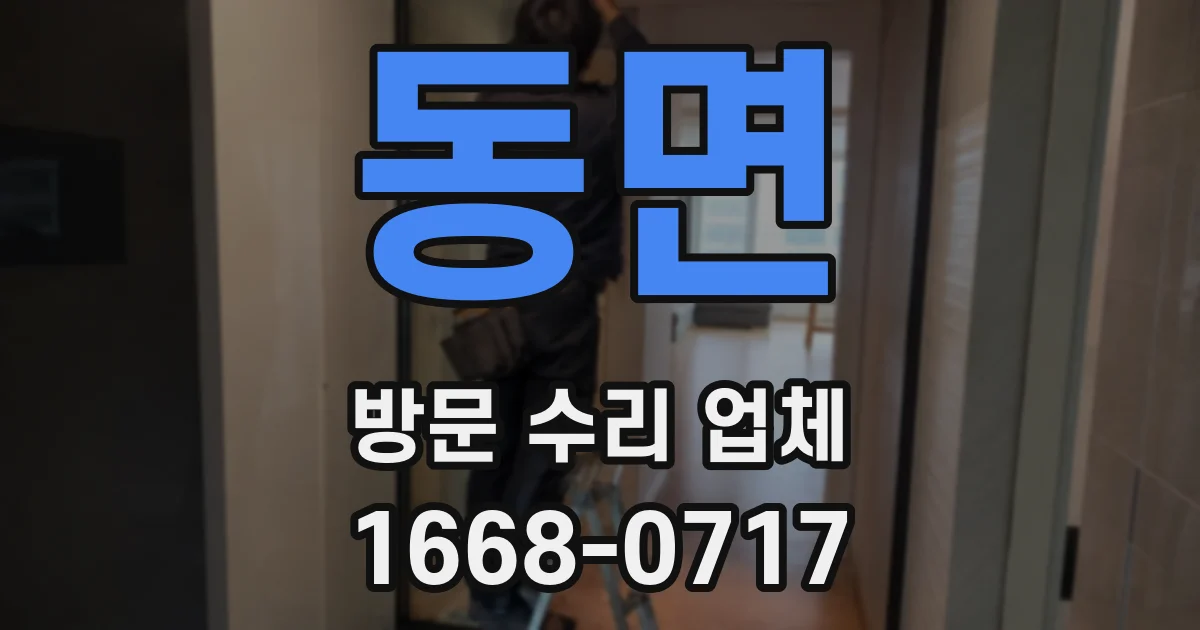 동면 방문 수리 업체