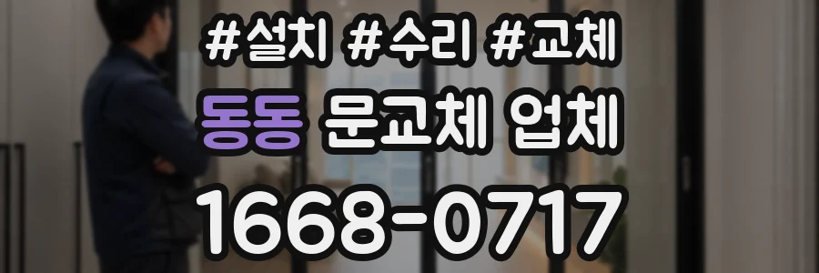 동동 문교체 업체