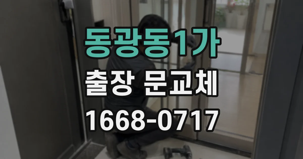 동광동1가 출장 문교체
