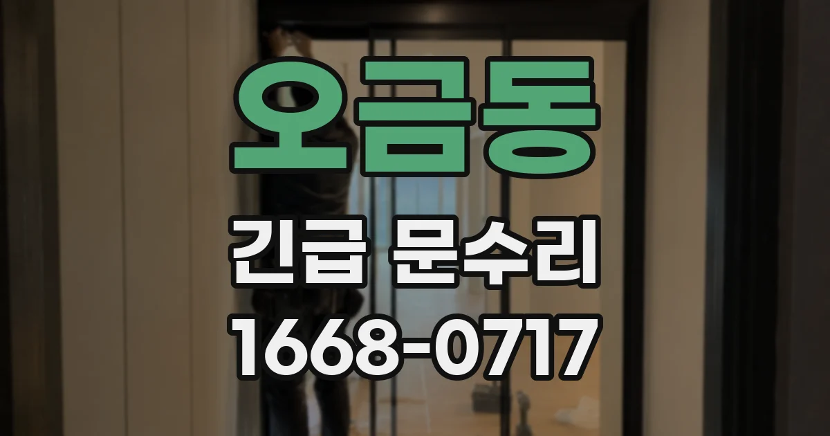 오금동 긴급 문수리