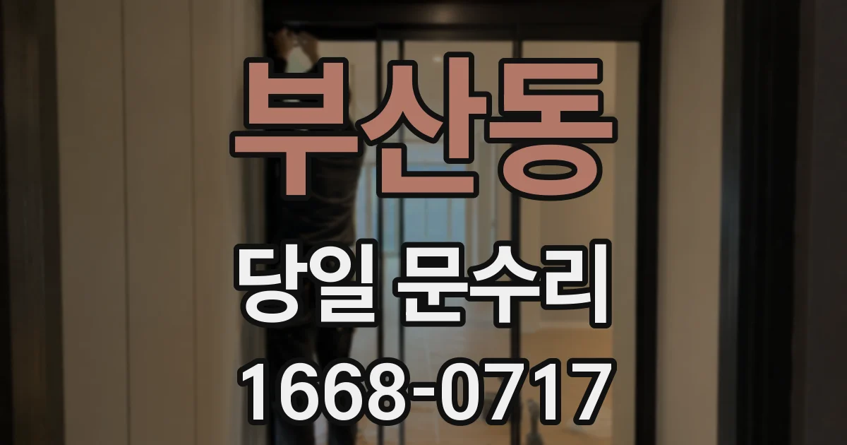 부산동 당일 문수리