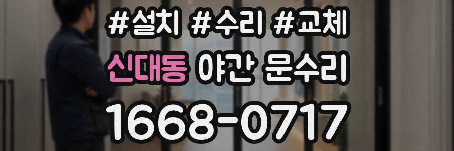 신대동 야간 문수리