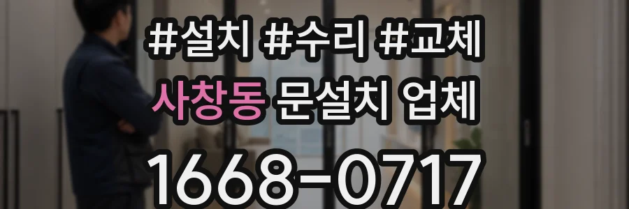 사창동 문설치 업체