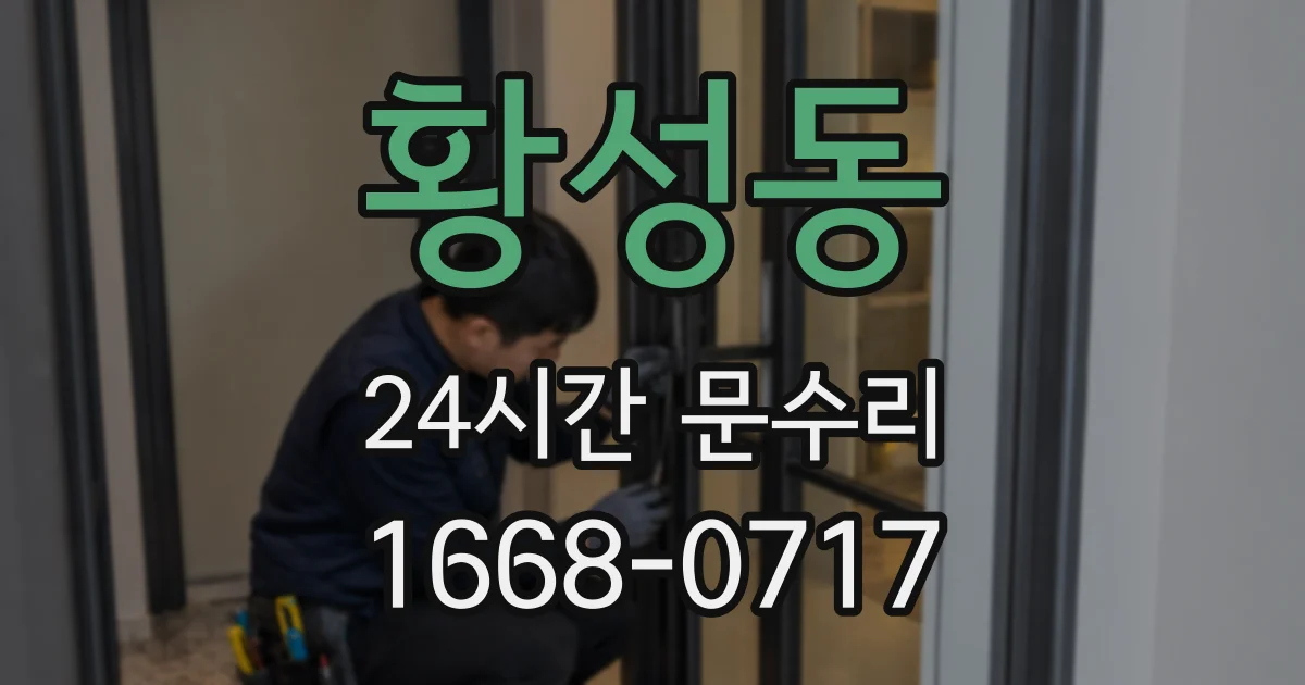 황성동 24시간 문수리