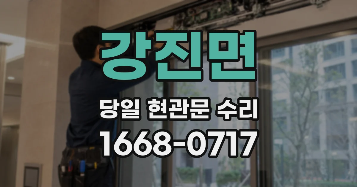 강진면 당일 현관문 수리