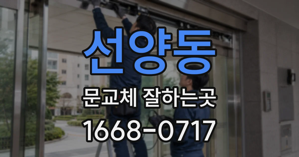 선양동 문교체 잘하는곳
