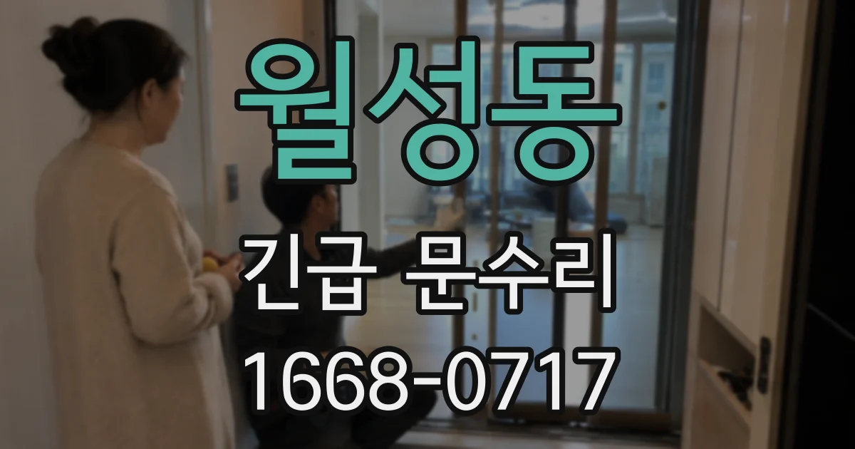 월성동 긴급 문수리