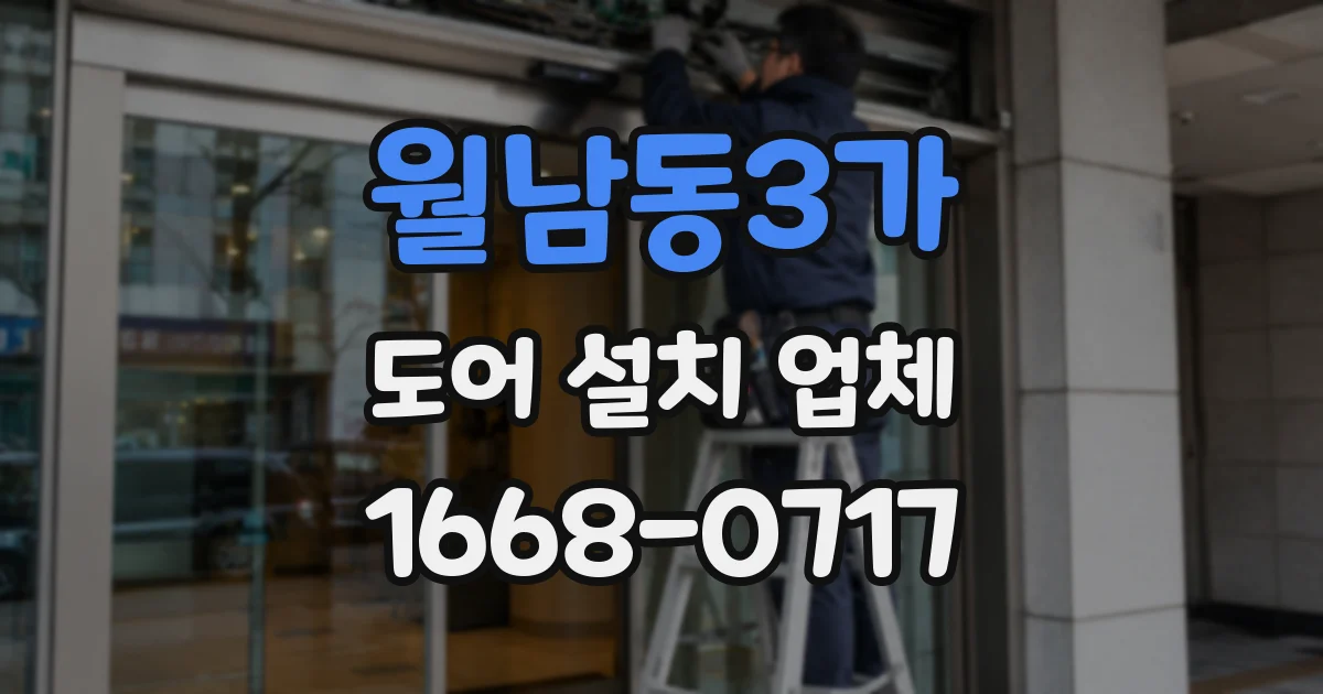 월남동3가 도어 설치 업체