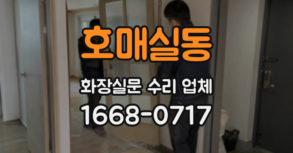 호매실동 화장실문 수리 업체