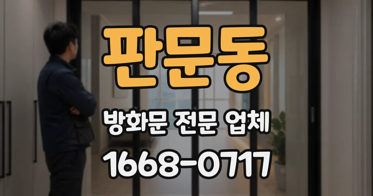 판문동 방화문 전문 업체