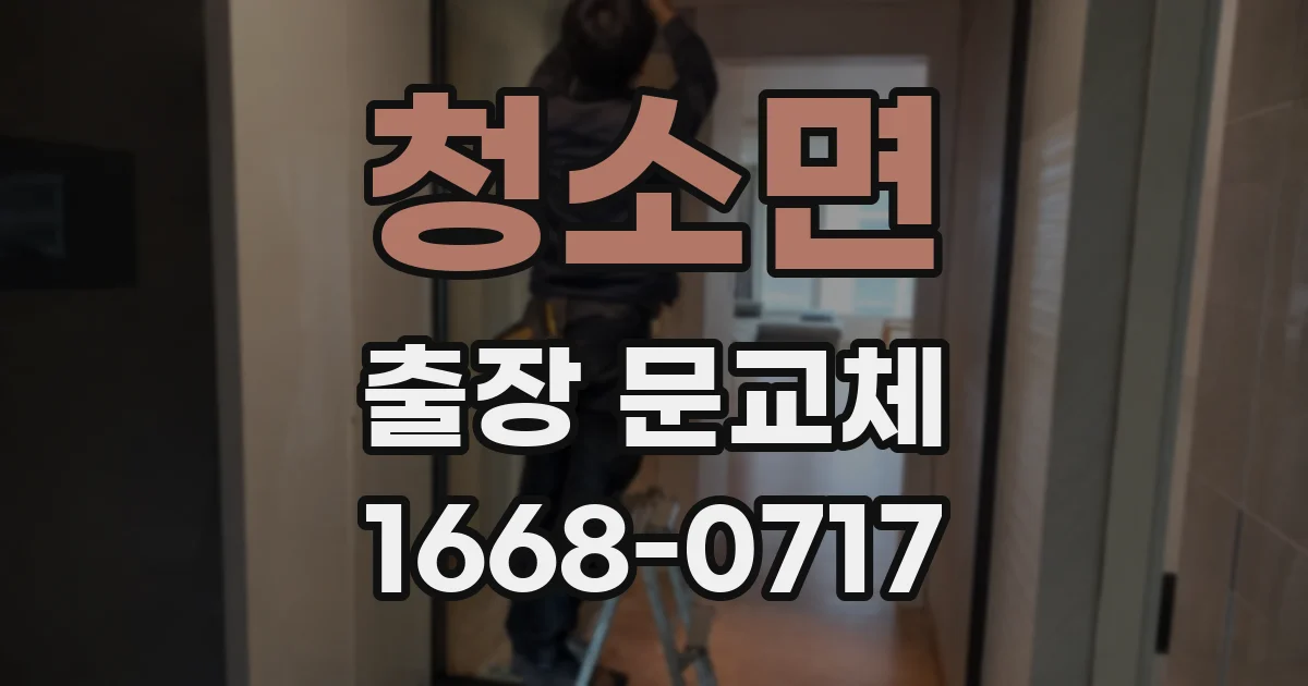 청소면 출장 문교체