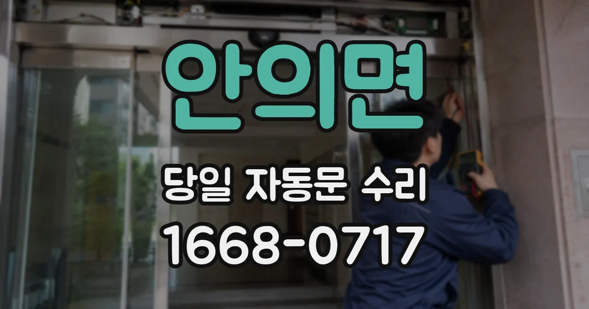 안의면 당일 자동문 수리