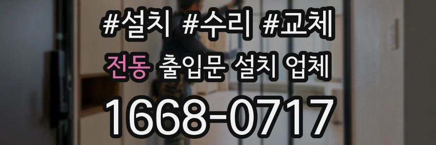 전동 출입문 설치 업체