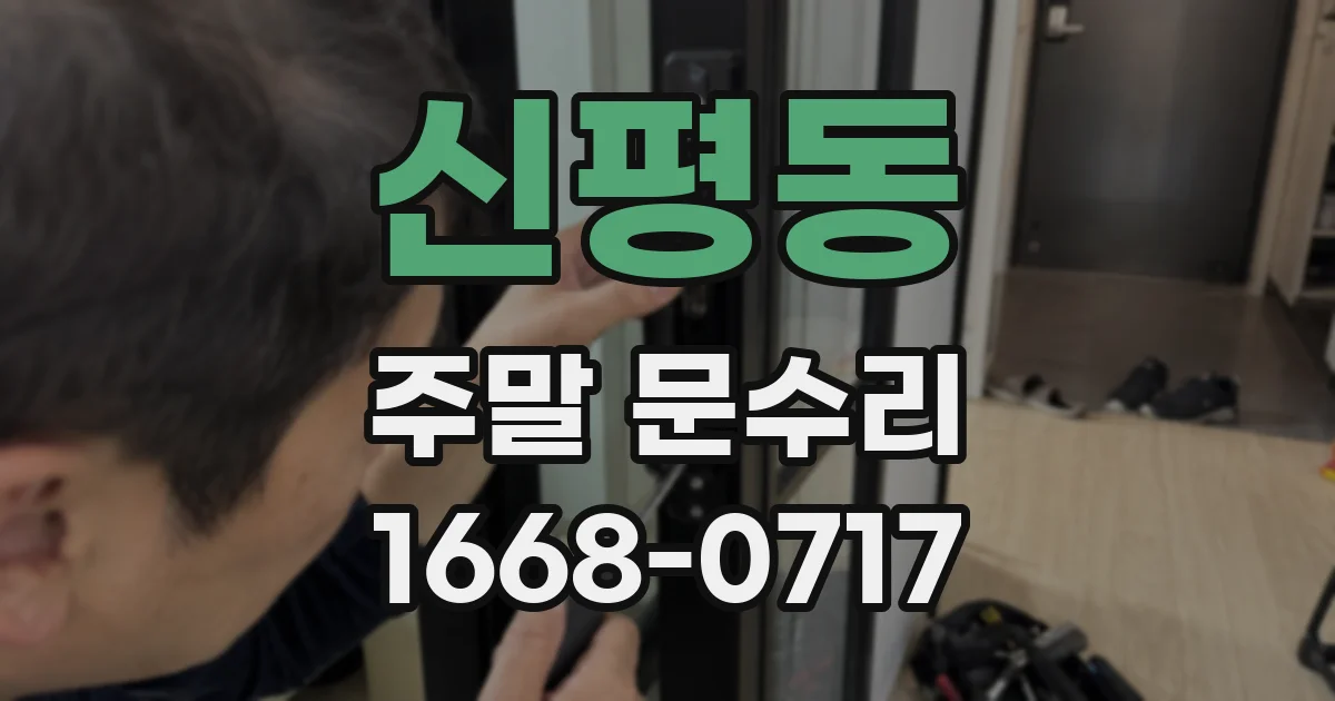 신평동 주말 문수리