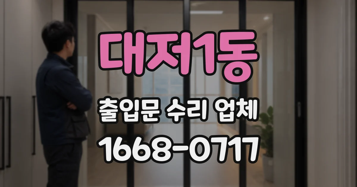 대저1동 출입문 수리 업체