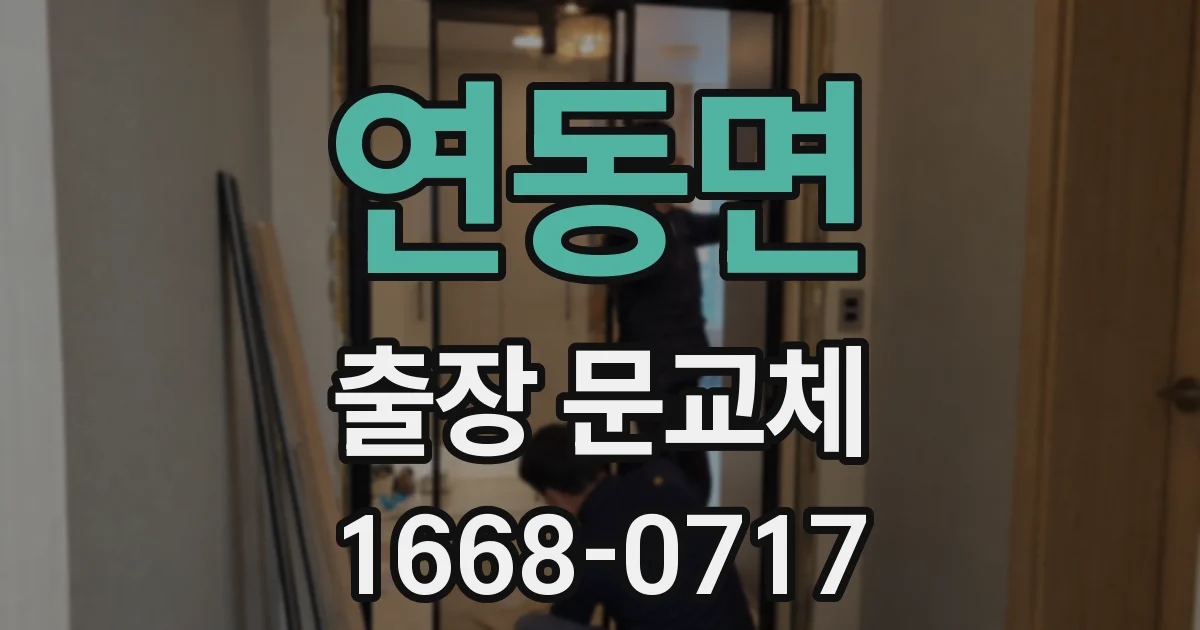 연동면 출장 문교체