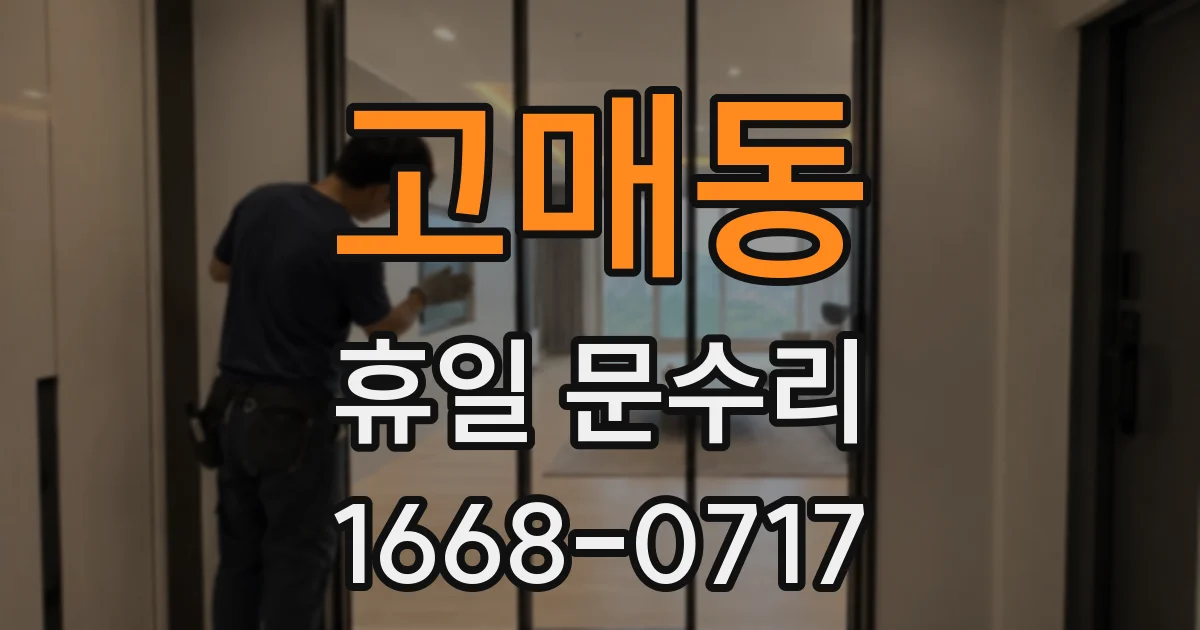 고매동 휴일 문수리
