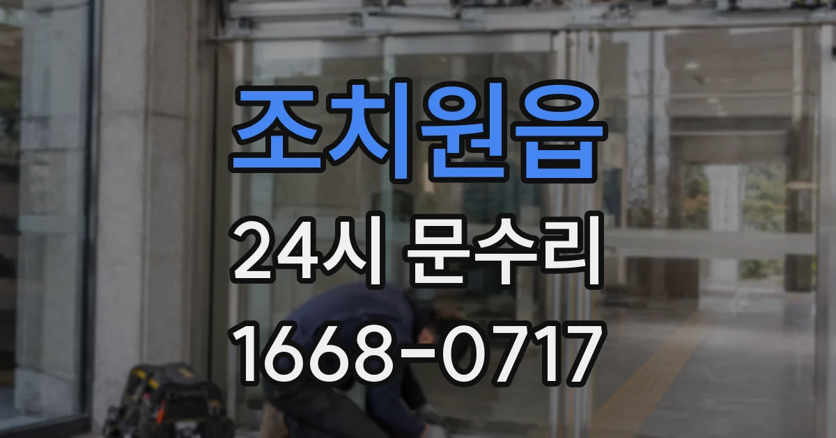 조치원읍 24시 문수리
