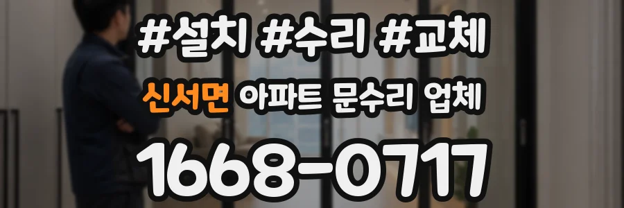 신서면 아파트 문수리 업체