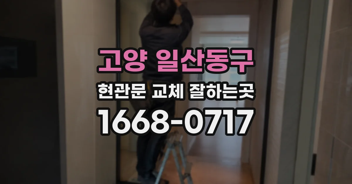 고양 일산동구 현관문 교체 잘하는곳
