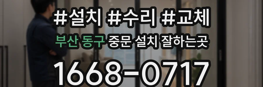 부산 동구 중문 설치 잘하는곳