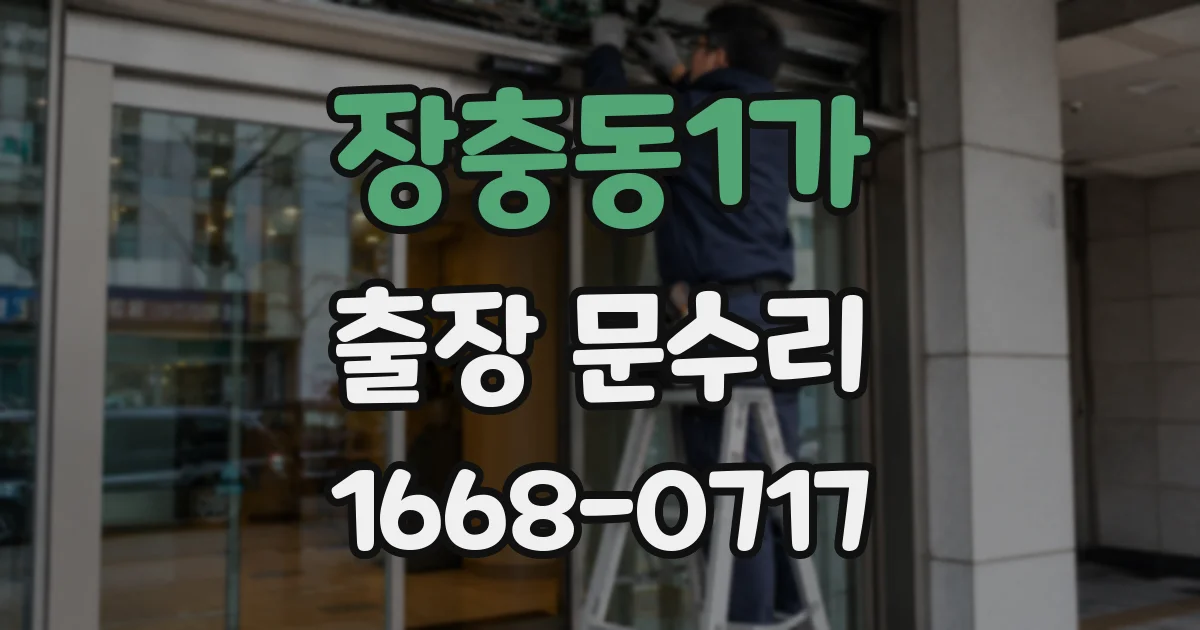 장충동1가 출장 문수리