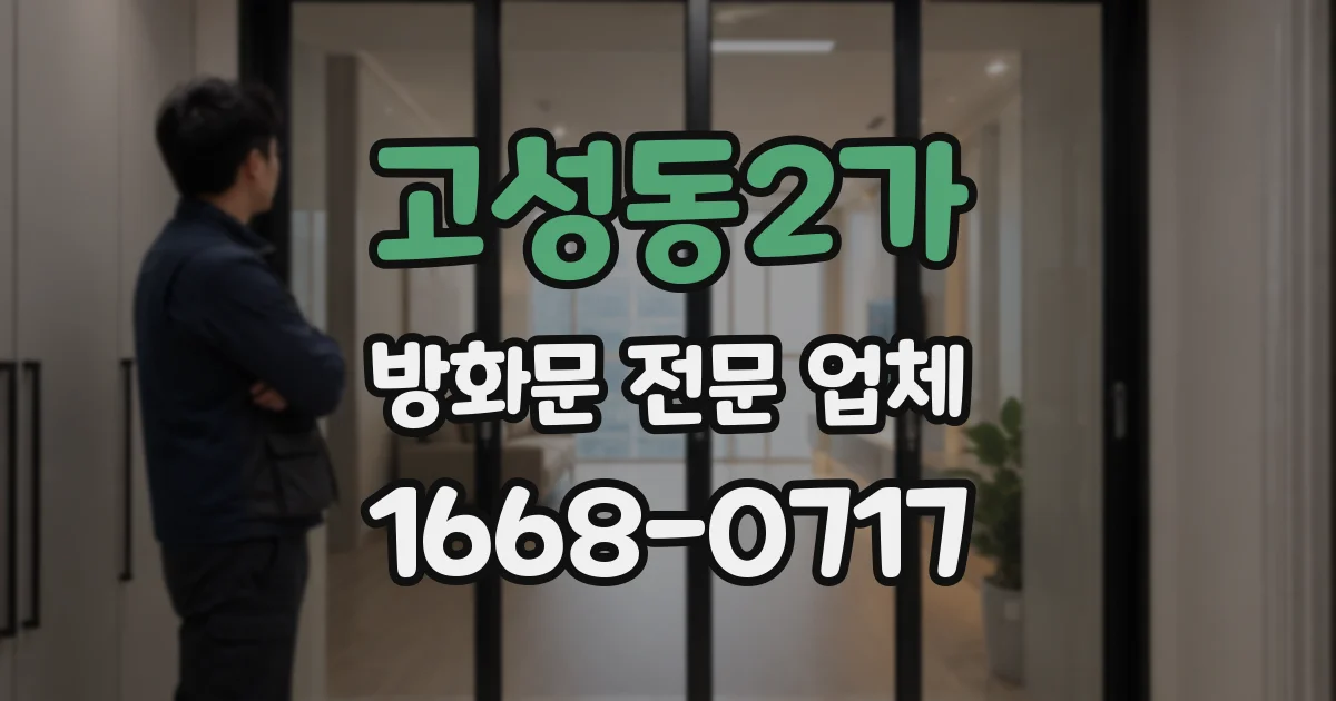고성동2가 방화문 전문 업체