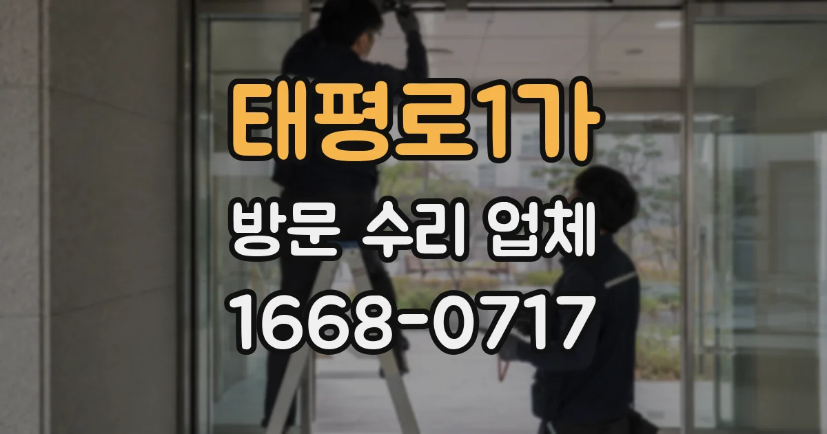 태평로1가 방문 수리 업체