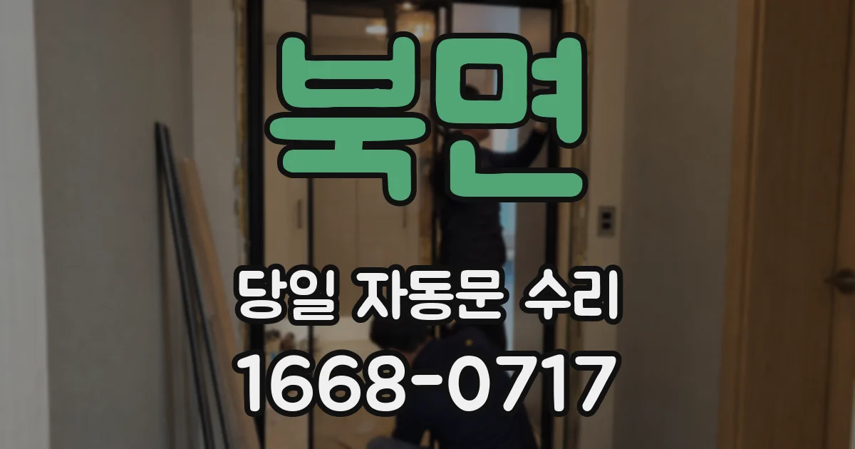 북면 당일 자동문 수리