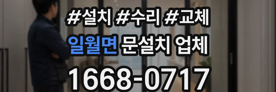 일월면 문설치 업체