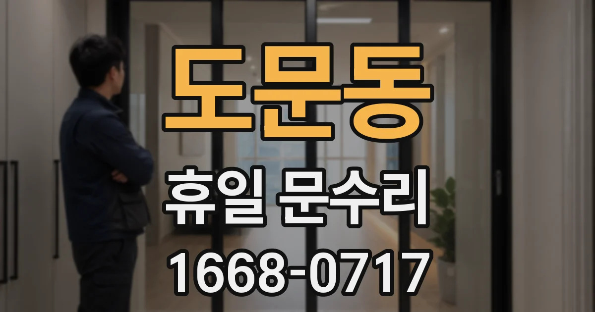 도문동 휴일 문수리