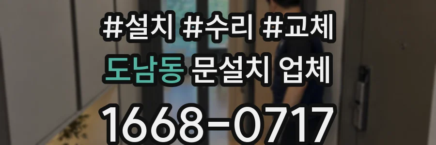 도남동 문설치 업체