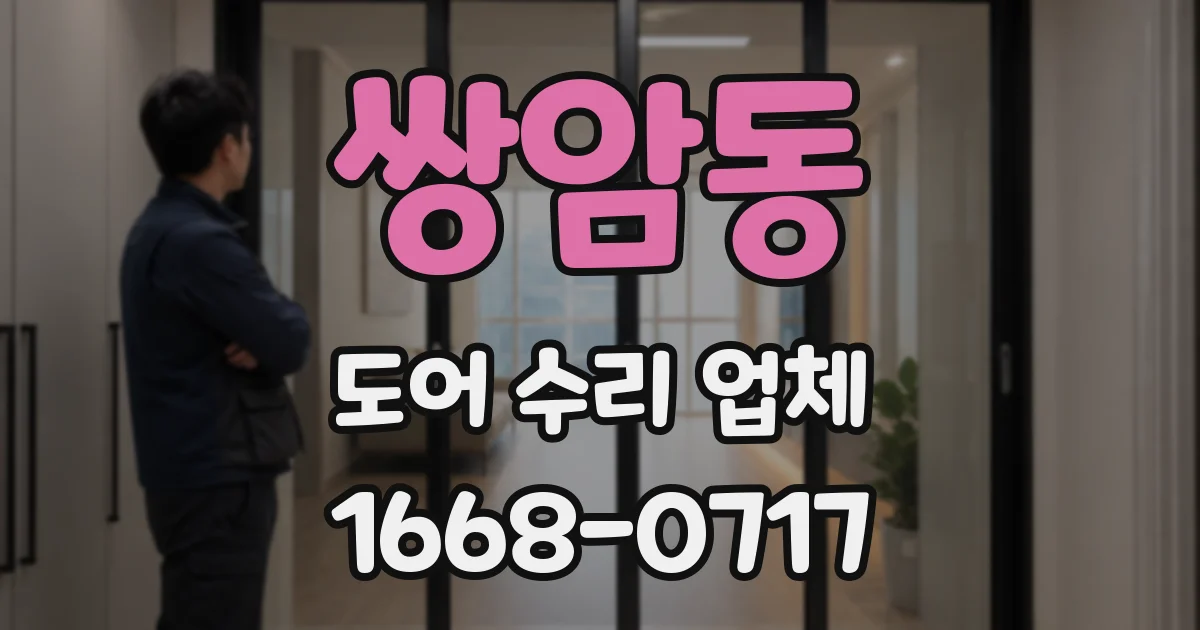 쌍암동 도어 수리 업체