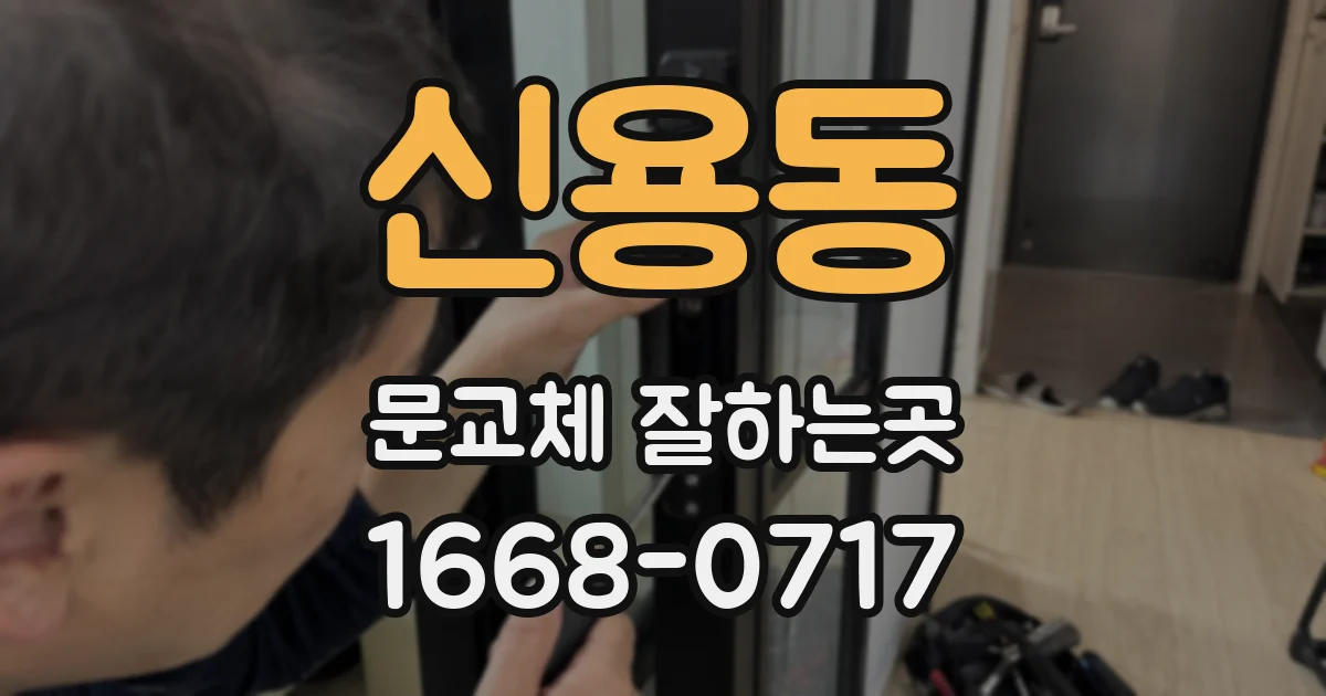 신용동 문교체 잘하는곳