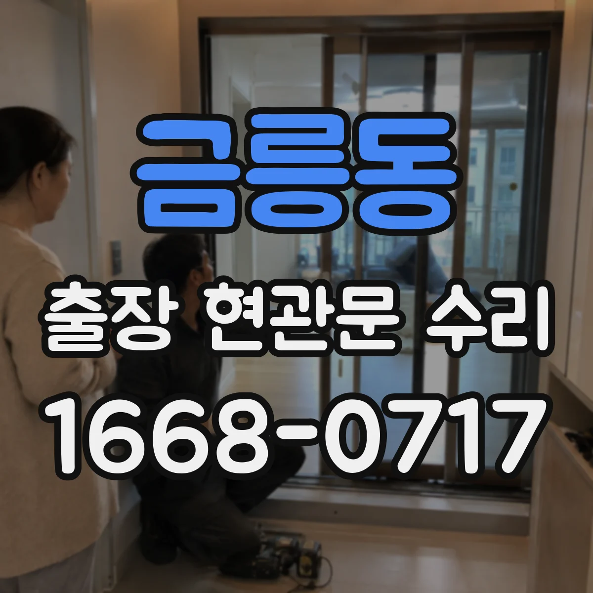 금릉동 출장 현관문 수리 내장 패널 손상 복원으로 원상 회복