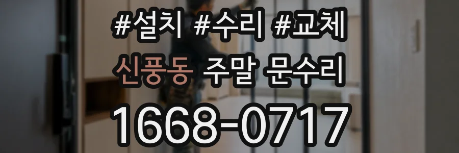 신풍동 주말 문수리