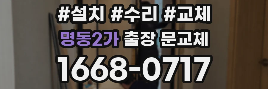 명동2가 출장 문교체