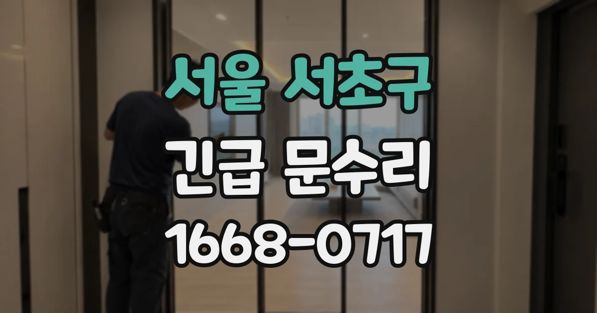 서울 서초구 긴급 문수리